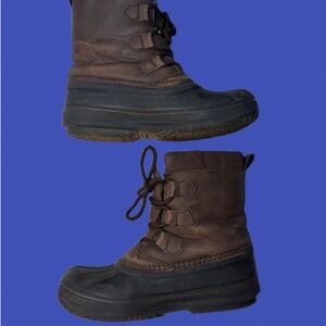 Boys Size 2 Tamarack Winter Boots, Waterproof Insulated Leather Boots for Cold